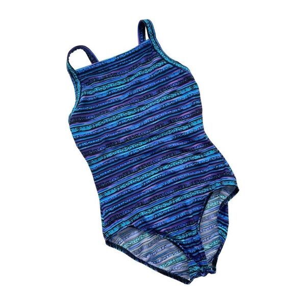 Miraclesuit Blue Secret Sanskrit Gaia One Piece Swimwear in Size US 8 - Picture 3 of 12
